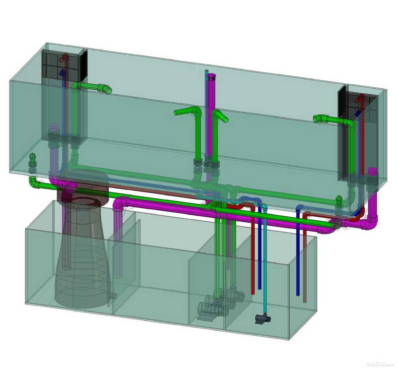 潮汐缸/海陆缸-重新设计请教可行性